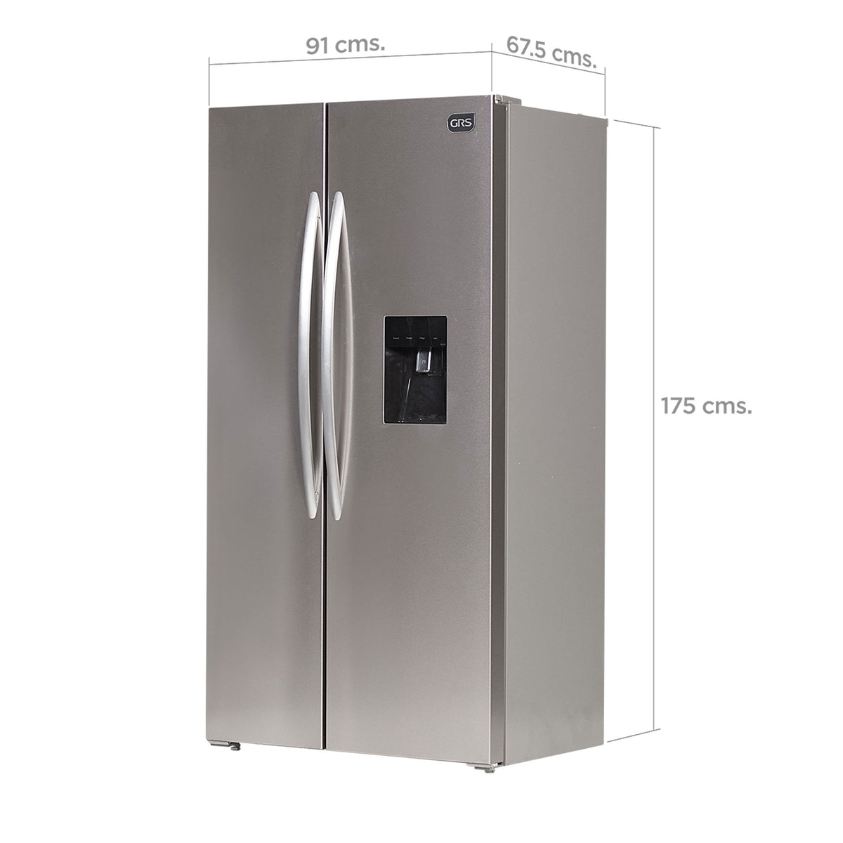 Refrigeradora 19 pies³, Side by Side, Silver