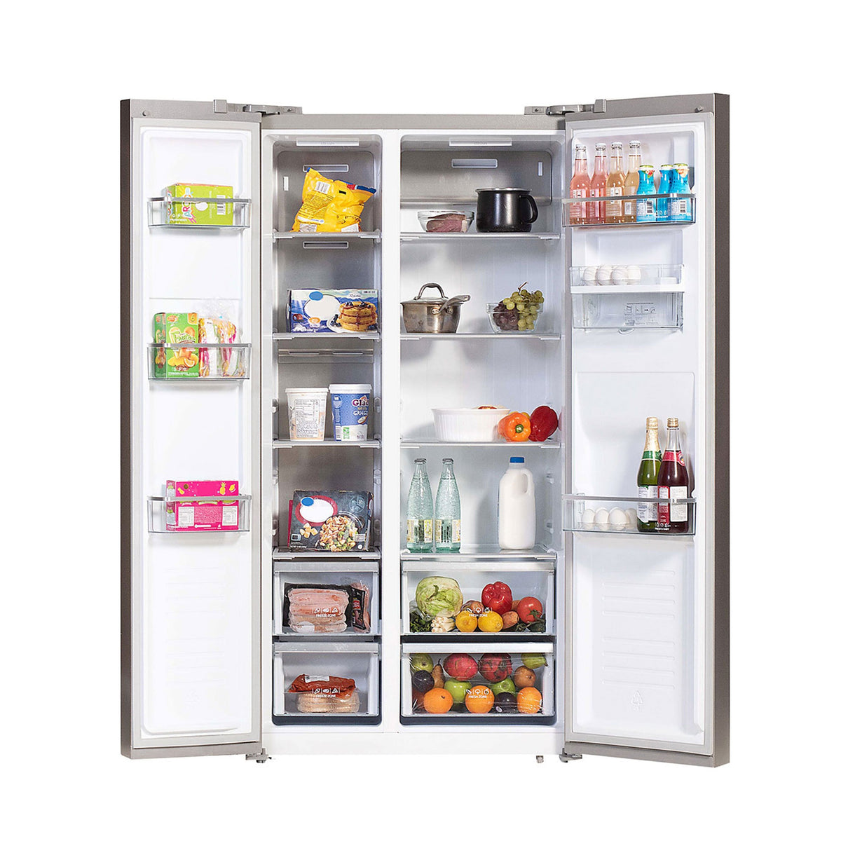 Refrigeradora 19 pies³, Side by Side, Silver