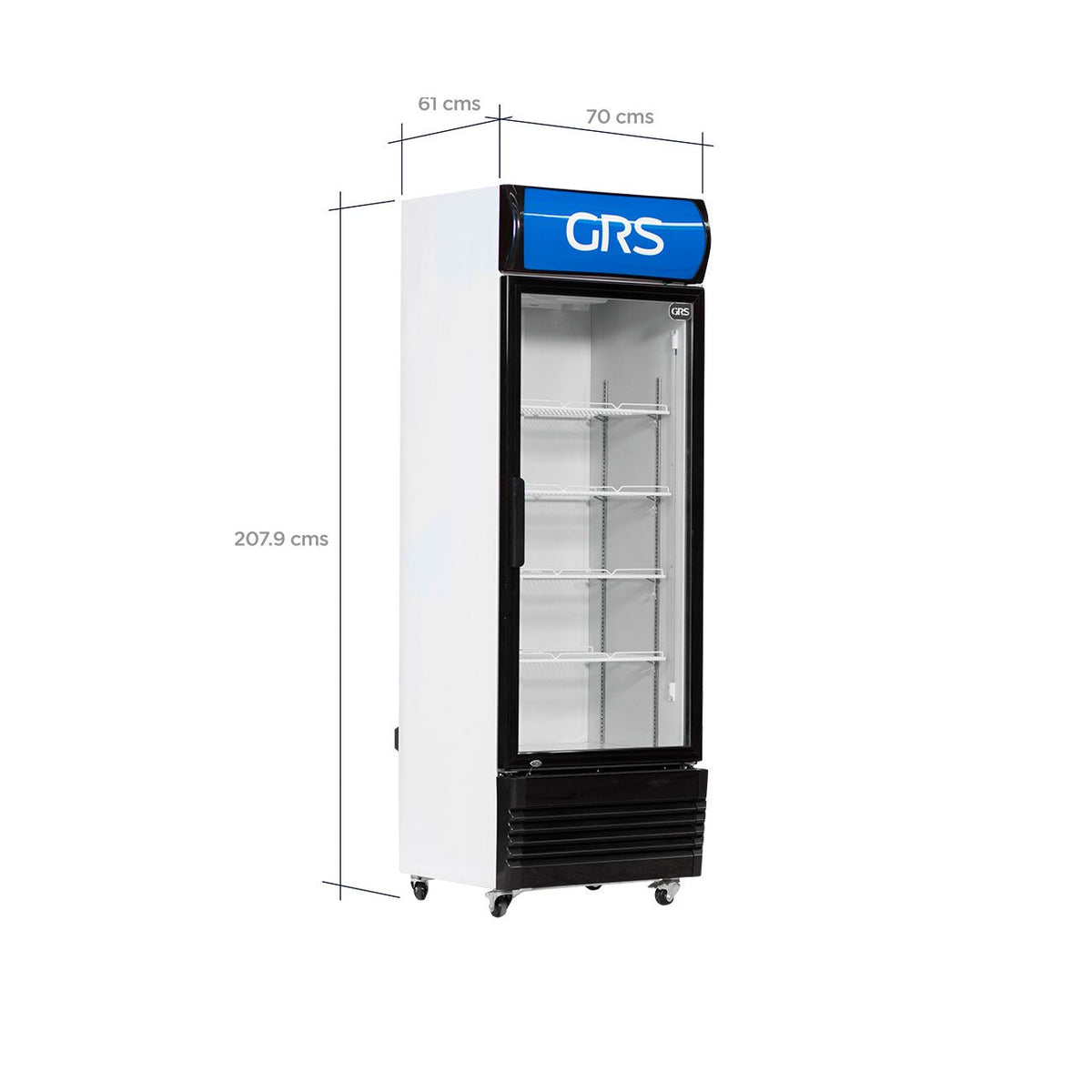 Vitrina refrigerada vertical de 16 pies³