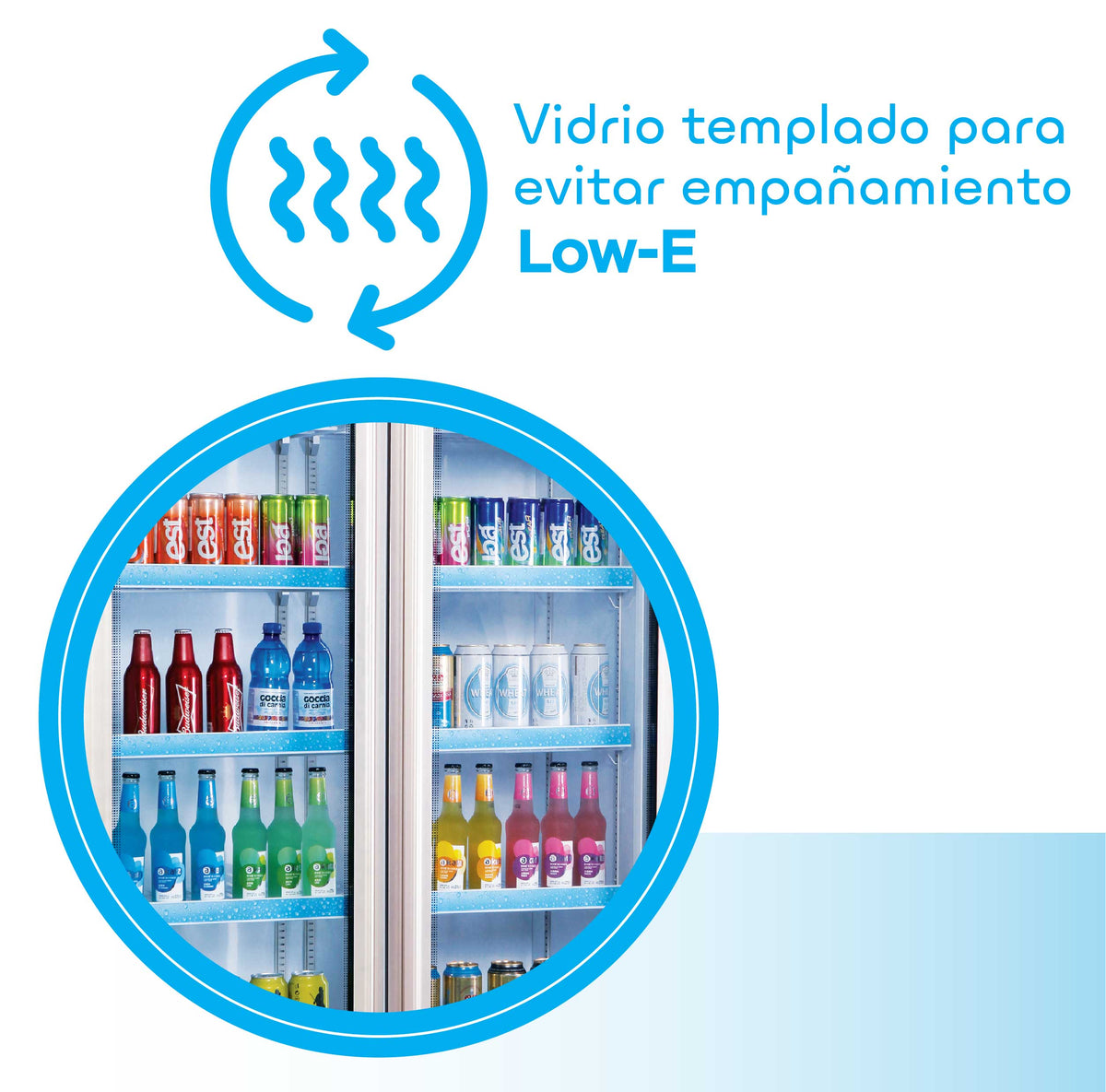 Vitrina dual de 15 pies³